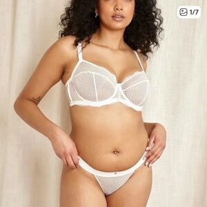 Beija London Waves Z Balconette Bra White 34G